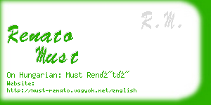 renato must business card